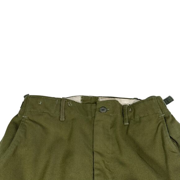 Vintage US Army M-1951 Wool Trousers Men’s Medium Green Military 1950s Pants - Picture 3 of 12